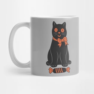 Dark Candy Cat on Halloween Mug